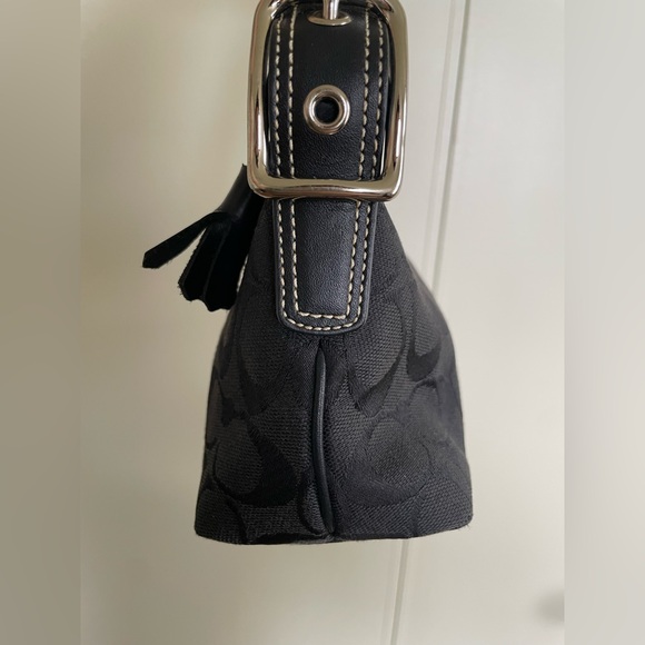 Coach Hamptons Signature East West Demi Baguette Bag Vintage 8K01 - Picture 6 of 14